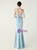 In Stock:Ship in 48 Hours Sky Blue Mermaid Straps Pleats Party Dress