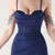 In Stock:Ship in 48 Hours Exciting Navy Blue Mermaid Straps Pleats Party Dress