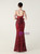 In Stock:Ship in 48 Hours Splendid Burgundy Sequins Beading Party Dress