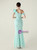 In Stock:Ship in 48 Hours Mint Green Mermaid Sequins Split One Shoulder Party Dress