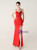 In Stock:Ship in 48 Hours Red Split Straps Appliques Party Dress