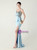 In Stock:Ship in 48 Hours Sky Blue Split Straps Appliques Party Dress