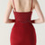 In Stock:Ship in 48 Hours Burgundy Mermaid Straps Beading Party Dress