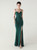 In Stock:Ship in 48 Hours Green Mermaid Straps Beading Party Dress