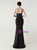 In Stock:Ship in 48 Hours Black Mermaid Straps Beading Party Dress