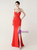 In Stock:Ship in 48 Hours Red Mermaid Straps Beading Party Dress