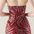 In Stock:Ship in 48 Hours Advanced Burgundy Mermaid Sequins Beading Party Dress