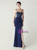 In Stock:Ship in 48 Hours Navy Blue Mermaid Sequins Pearls Party Dress