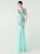 In Stock:Ship in 48 Hours Mint Green V-neck Sequins Tulle Party Dress