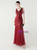 In Stock:Ship in 48 Hours Burgundy V-neck Sequins Tulle Party Dress