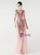 In Stock:Ship in 48 Hours Pink V-neck Sequins Tulle Party Dress