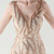 In Stock:Ship in 48 Hours Gold V-neck Sequins Tulle Party Dress