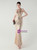 In Stock:Ship in 48 Hours Unique Gold Sequins Halter Beading Party Dress