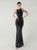 In Stock:Ship in 48 Hours Adorable Black Sequins Halter Beading Party Dress