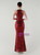 In Stock:Ship in 48 Hours Lovely Burgundy Sequins Halter Beading Party Dress