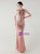 In Stock:Ship in 48 Hours Pretty Pink Sequins Halter Beading Party Dress