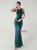 In Stock:Ship in 48 Hours Green Sequins Halter Beading Party Dress