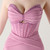 In Stock:Ship in 48 Hours Purple Mermaid Straps Pleats Beading Party Dress