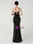 In Stock:Ship in 48 Hours Black Mermaid Straps Pleats Beading Party Dress