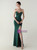 In Stock:Ship in 48 Hours Green Mermaid Straps Pleats Beading Party Dress