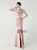 In Stock:Ship in 48 Hours Wonderful Pink Mermaid Straps Pleats Party Dress