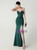 In Stock:Ship in 48 Hours Green Mermaid Straps Pleats Party Dress