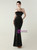 In Stock:Ship in 48 Hours Black Feather Sequins Party Dress