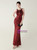 In Stock:Ship in 48 Hours Romantic Burgundy Mermaid Sequins Beading Party Dress