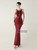 In Stock:Ship in 48 Hours Romantic Burgundy Mermaid Sequins Beading Party Dress