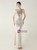 In Stock:Ship in 48 Hours Glamorous Silver Mermaid Sequins Beading Party Dress