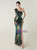 In Stock:Ship in 48 Hours Dark Green Split Sequins One Shoulder Party 