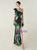 In Stock:Ship in 48 Hours Dark Green Split Sequins One Shoulder Party 