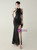 In Stock:Ship in 48 Hours Sexy Black Sequins Halter Beading Party Dress