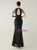 In Stock:Ship in 48 Hours Sexy Black Sequins Halter Beading Party Dress