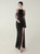 In Stock:Ship in 48 Hours Sexy Black Sequins Halter Beading Party Dress