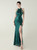 In Stock:Ship in 48 Hours Sexy Green Sequins Halter Beading Party Dress