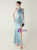 In Stock:Ship in 48 Hours Sexy Blue Sequins Halter Beading Party Dress