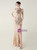 In Stock:Ship in 48 Hours Gold Halter Backless Sequins Beading Party Dress