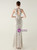 In Stock:Ship in 48 Hours Apricot Silver Halter Backless Sequins Beading Party Dress