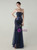 In Stock:Ship in 48 Hours Fairy Tale Navy Blue Sequins Strapless Party Dress