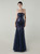 In Stock:Ship in 48 Hours Fairy Tale Navy Blue Sequins Strapless Party Dress