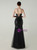 In Stock:Ship in 48 Hours Fancy Black Sequins Strapless Party Dress