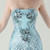 In Stock:Ship in 48 Hours Sky Blue Sequins Strapless Party Dress