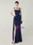 In Stock:Ship in 48 Hours Hot Sale Navy Blue Spaghetti Straps Party Dress
