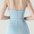 In Stock:Ship in 48 Hours Sky Blue Spaghetti Straps Party Dress
