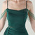 In Stock:Ship in 48 Hours Spaghetti Straps Split Pleats Beading Party Dress