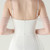 In Stock:Ship in 48 Hours White Spaghetti Straps Split Pleats Beading Party Dress