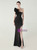 In Stock:Ship in 48 Hours Best Black One Shoulder Feather Party Dress