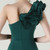 In Stock:Ship in 48 Hours Exquisite Green One Shoulder Feather Party Dress