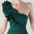 In Stock:Ship in 48 Hours Exquisite Green One Shoulder Feather Party Dress